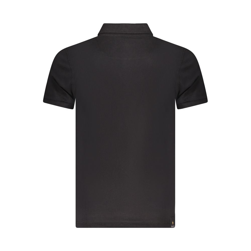 Accademia Militare Black Cotton Polo Shirt - Comfort & Style