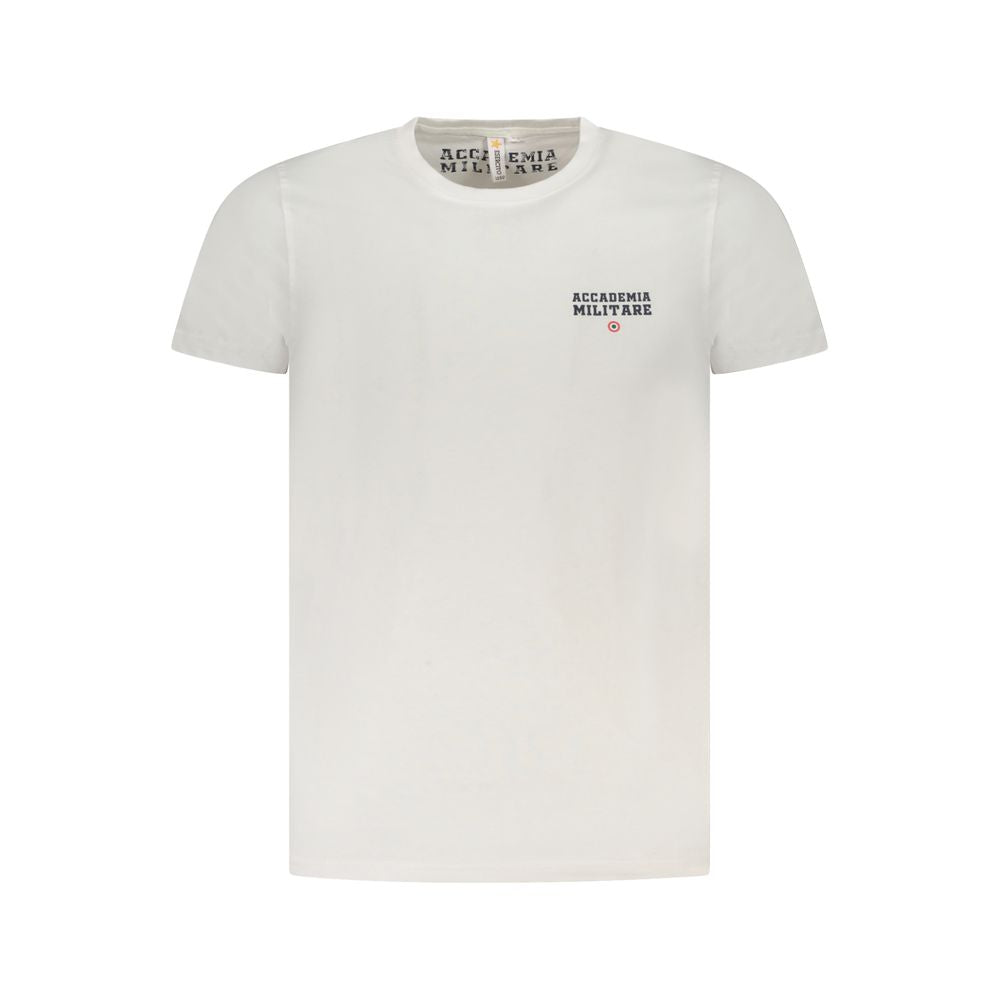 Accademia Militare T-Shirt en Coton Blanc - Élégance et Confort
