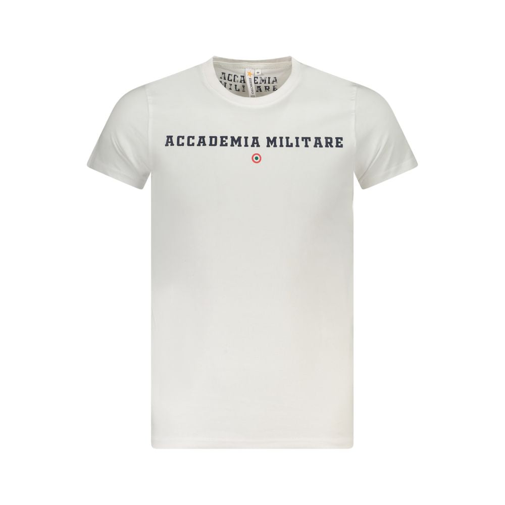 Accademia Militare T-Shirt en Coton Blanc - Élégance et Confort