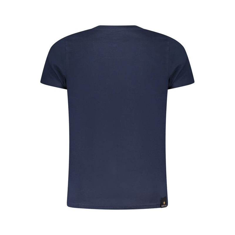 T-shirt en coton bleu Esercito 1659