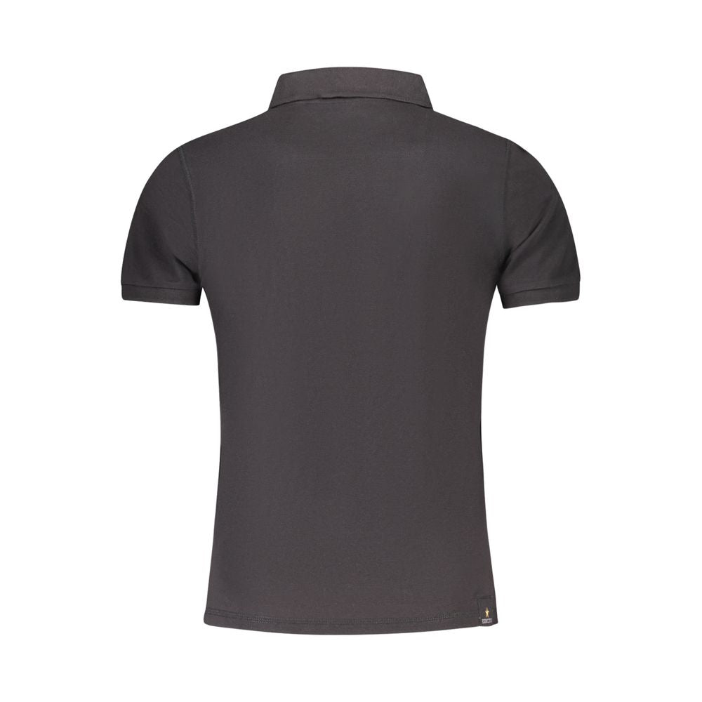 Accademia Militare Black Cotton Polo Shirt for Men
