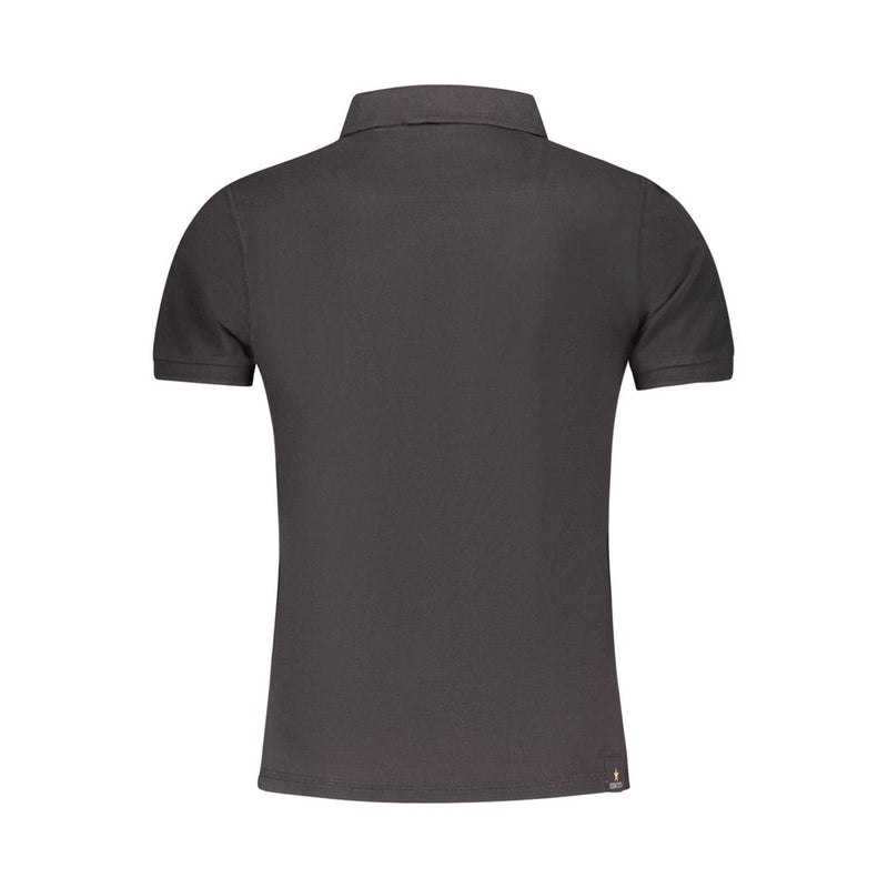 Accademia Militare Black Cotton Polo Shirt for Men