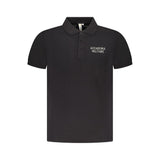 Accademia Militare Polo Shirt Noir en Coton pour Hommes - Élégance et Confort