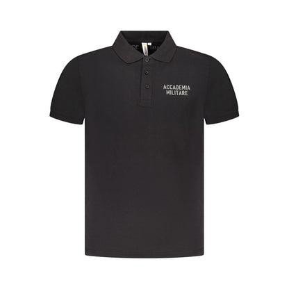 Polo en coton noir de l'Accademia Militare