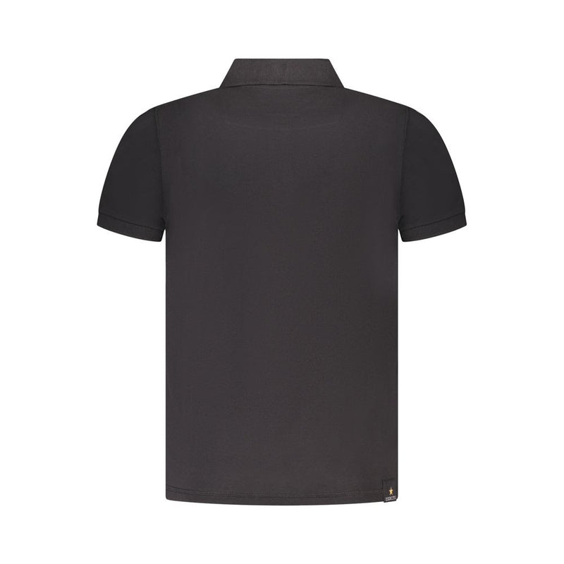 Accademia Militare Polo Shirt Noir en Coton pour Hommes - Élégance et Confort