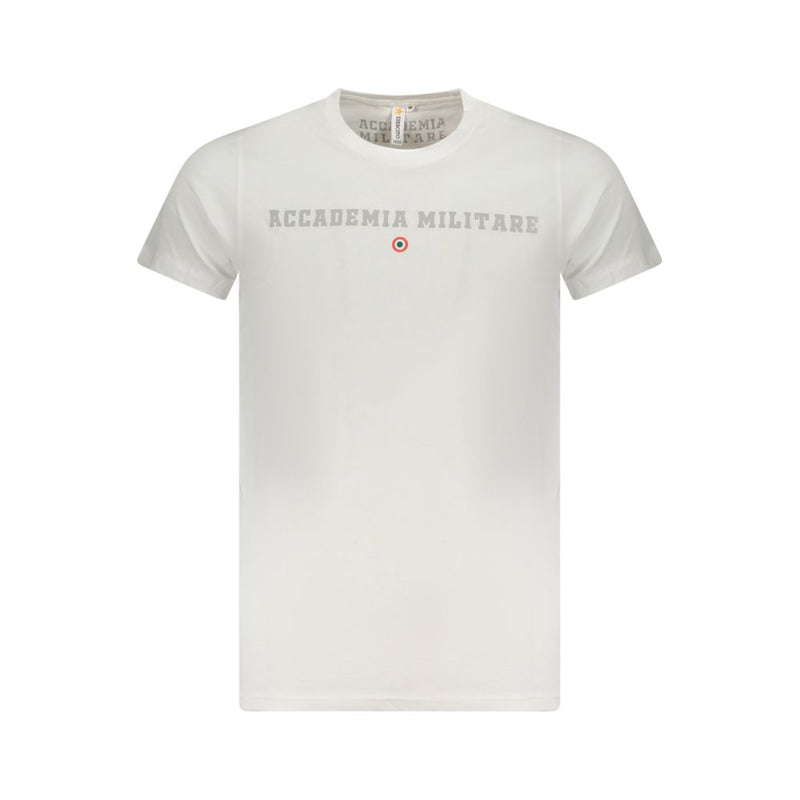 Accademia Militare White Cotton T-Shirt - Stylish Comfort