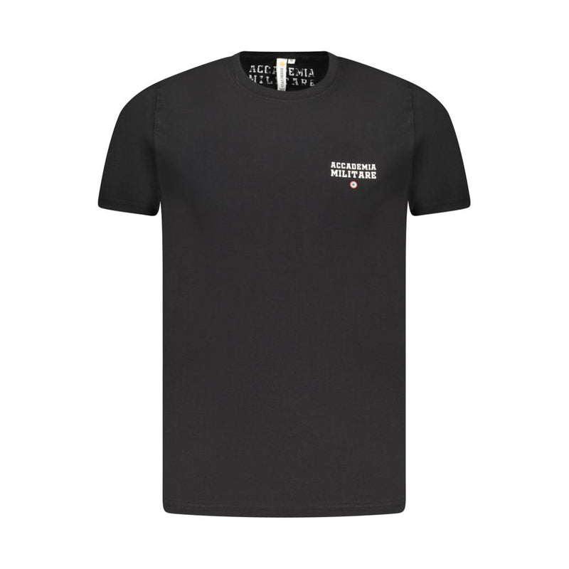 Accademia Militare T-Shirt Noir en Coton pour Hommes - Élégance et Confort
