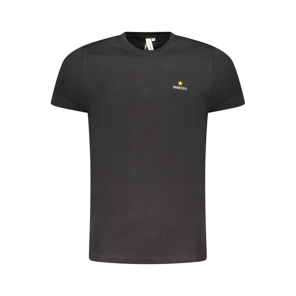 T-shirt en coton noir Esercito 1659