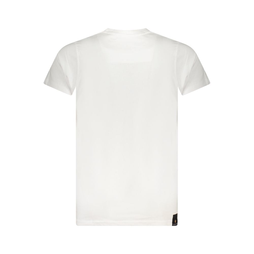T-Shirt en Coton Blanc Accademia Militare - Design Eagle Ball