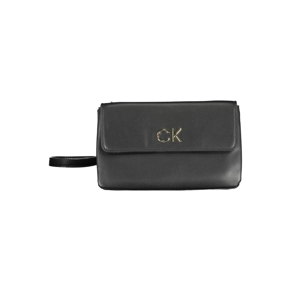 Calvin Klein Black Polyester Handbag - Stylish & Functional