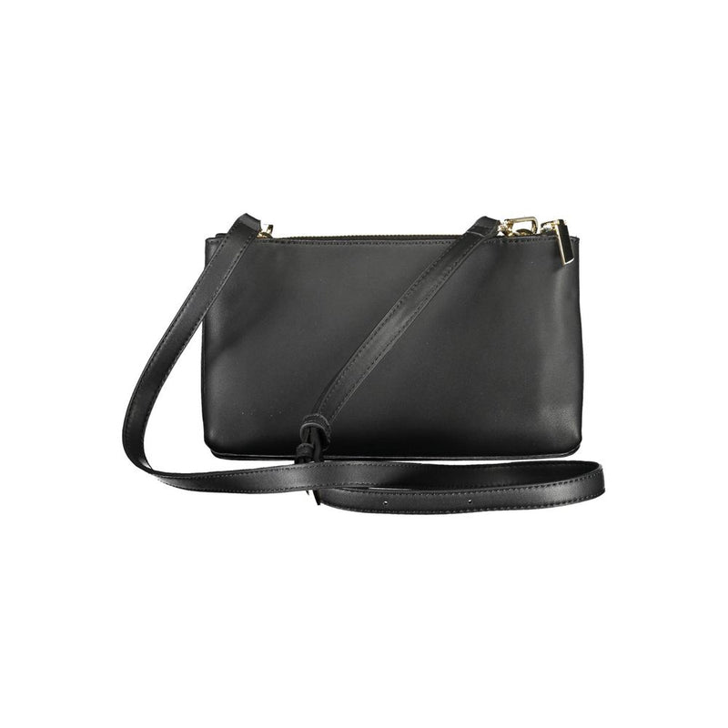 Calvin Klein Black Polyester Handbag - Élégante et Fonctionnelle