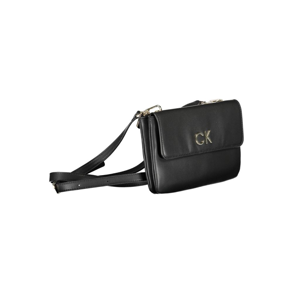Calvin Klein Black Polyester Handbag - Stylish & Functional