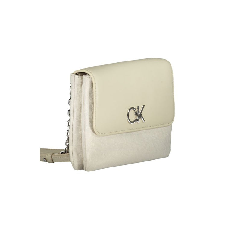 Calvin Klein Sac à main en polyester beige - Élégance et polyvalence