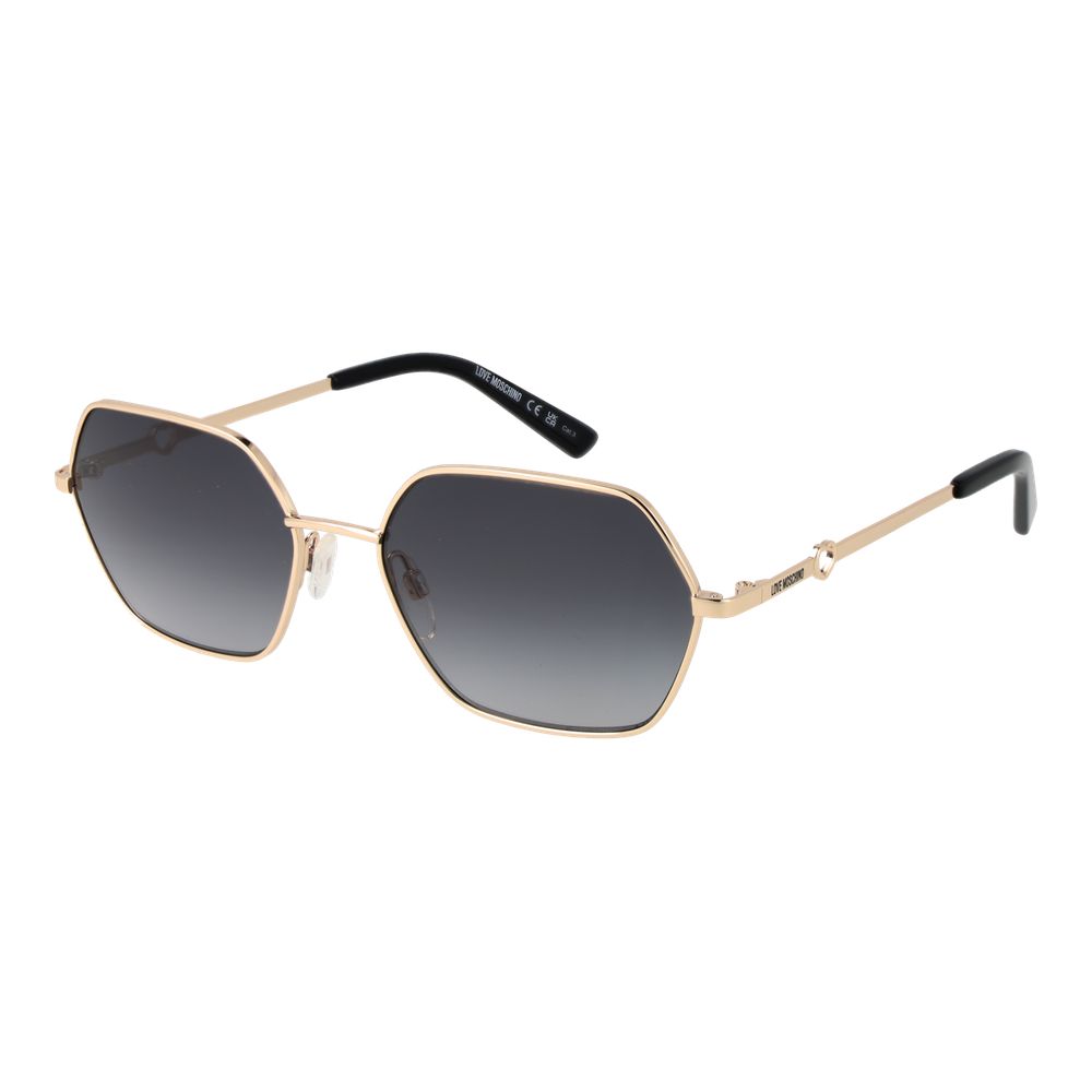 Lunettes de soleil pour femme Love Moschino dorées