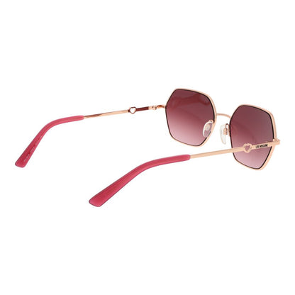 Lunettes de soleil Love Moschino pour femme, doré rose