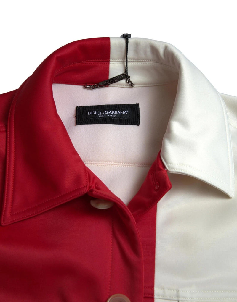 Veste courte à col en polyester multicolore de Dolce & Gabbana