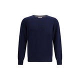 Brunello Cucinelli Blue Cashmere Sweater for Men