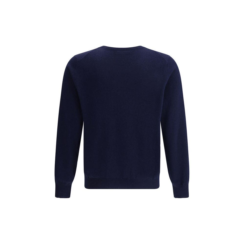 Brunello Cucinelli Blue Cashmere Sweater for Men