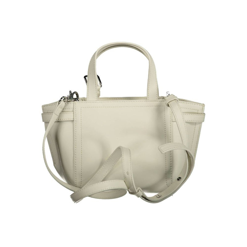 Calvin Klein Sac à main blanc en polyester - Élégant et polyvalent