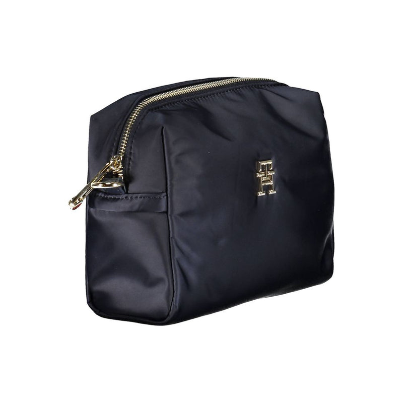Tommy Hilfiger Blue Polyester Handbag - Chic & Eco-Friendly