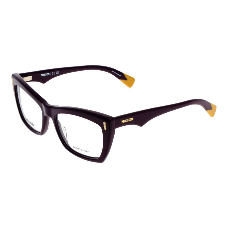 Monture de lunettes pour femmes Missoni Violet - Design Papillon Élégant