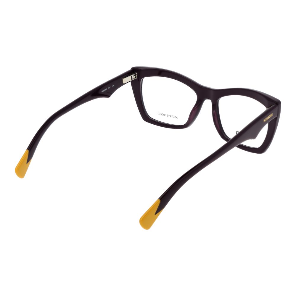 Monture de lunettes pour femmes Missoni Violet - Design Papillon Élégant