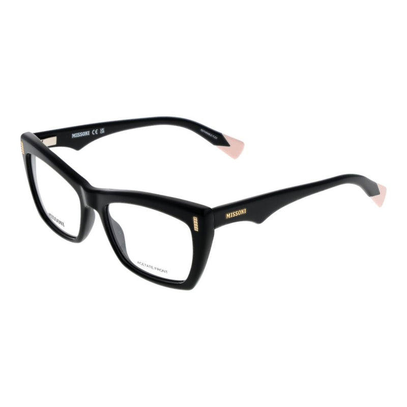 Missoni Black Women Glasses Frame - Elegant Butterfly Style