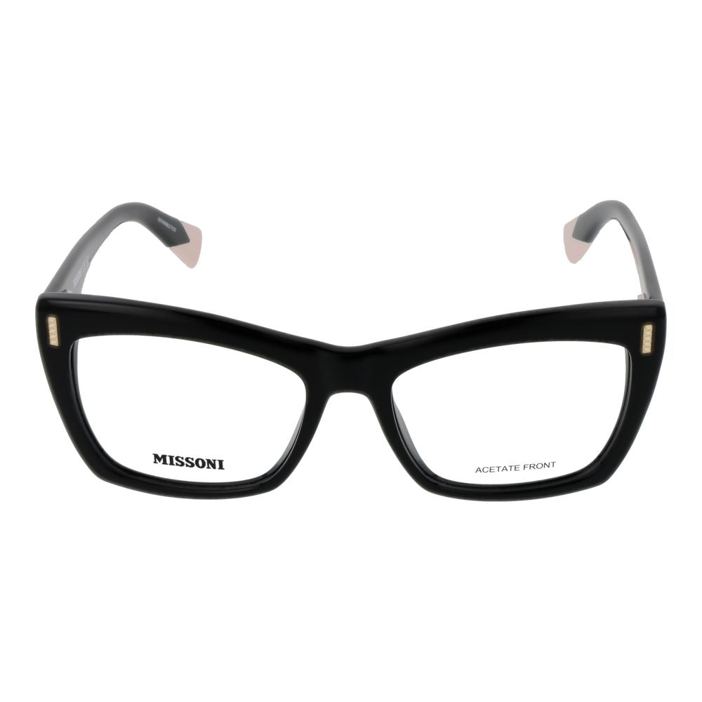 Missoni Black Women Glasses Frame - Elegant Butterfly Style