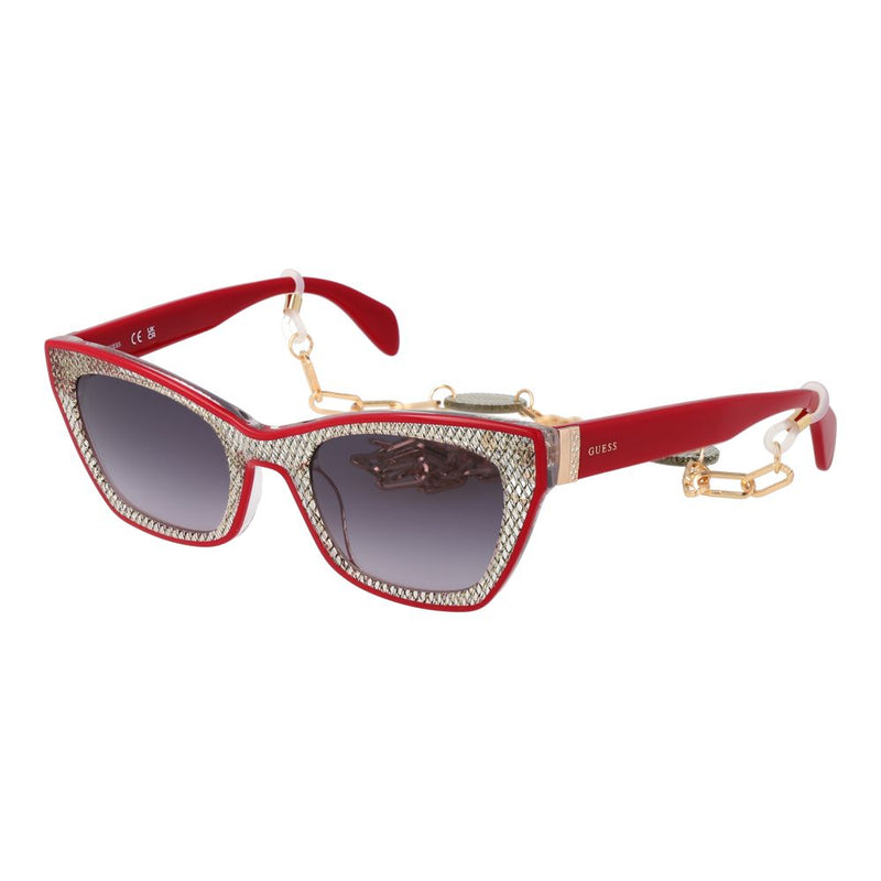 Guess Red Women Cat Eye Sunglasses