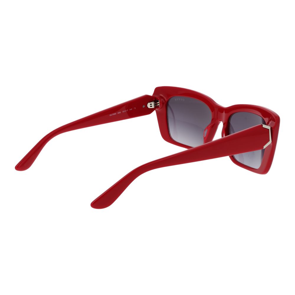 Guess Red Women Sunglass - Cat Eye Style with Gradient Lenses