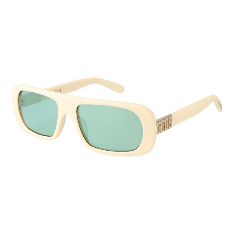 GCDS Cream Unisex Sunglasses - Chic Oval Design with UV Protection
