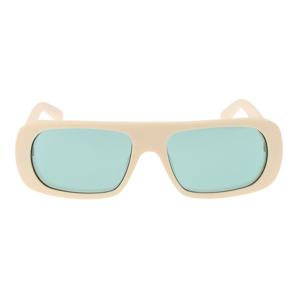 GCDS Cream Unisex Sunglasses - Chic Oval Design with UV Protection