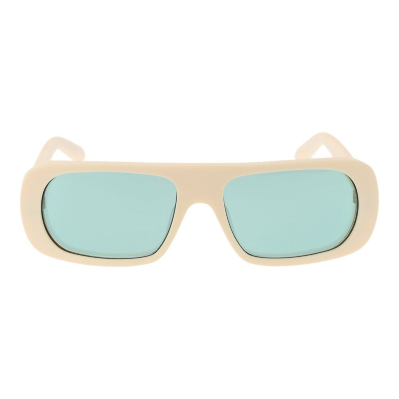 GCDS Cream Unisex Sunglasses - Chic Oval Design with UV Protection
