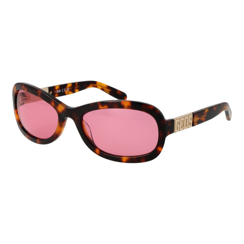 GCDS Brown Unisex Sunglasses - Élégance et Protection UV