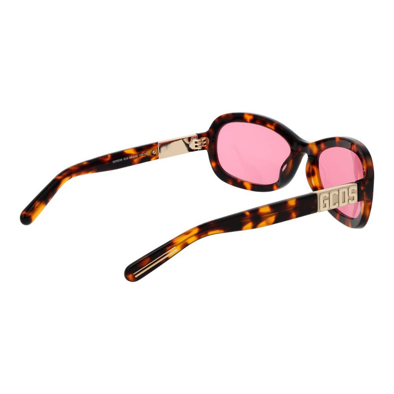 GCDS Brown Unisex Sunglasses - Élégance et Protection UV