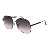 Tod's Black Women Sunglasses - Elegant Round Frame Design