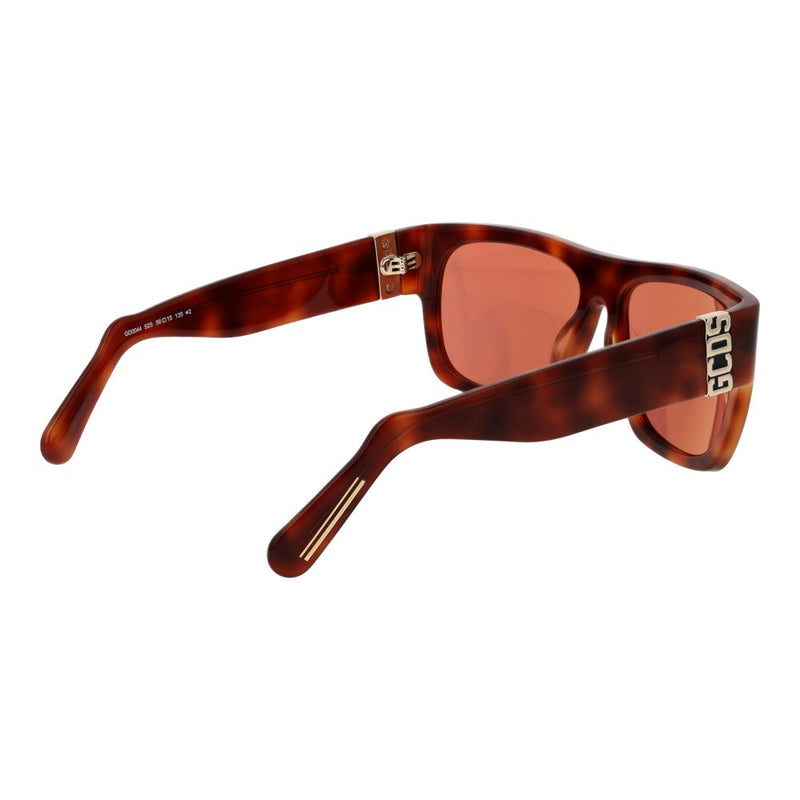 GCDS Brown Unisex Sunglass - Stylish Square Frame with UV Protection