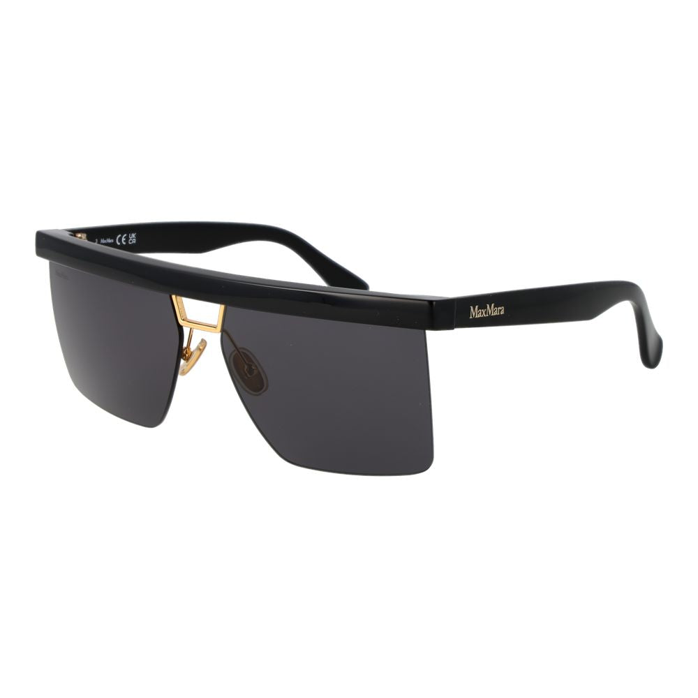 Max Mara Black Women Sunglasses - Élégantes Lunettes Rectangulaires