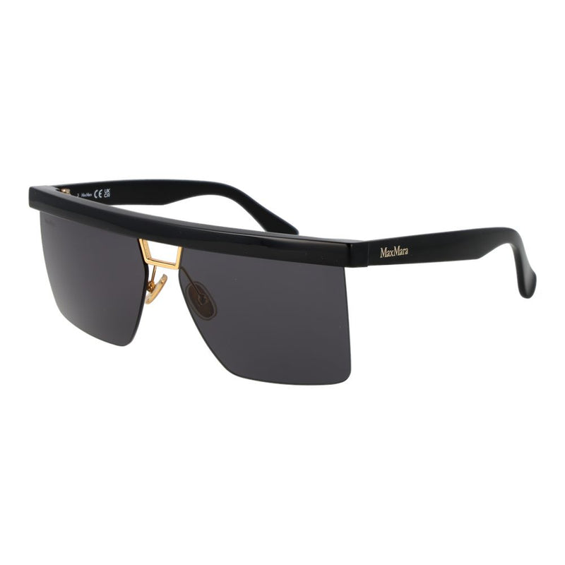Max Mara Black Women Sunglasses - Élégantes Lunettes Rectangulaires