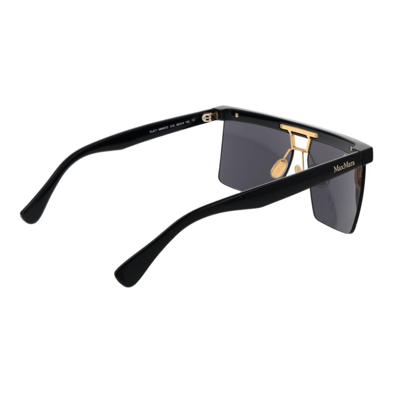 Max Mara Black Women Sunglasses - Élégantes Lunettes Rectangulaires