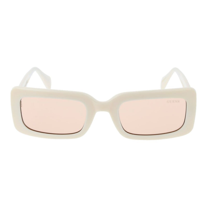 Guess Beige Unisex Sunglass - Élégant Design Rectangulaire