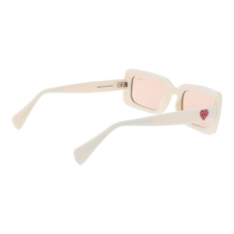 Guess Beige Unisex Sunglass - Élégant Design Rectangulaire