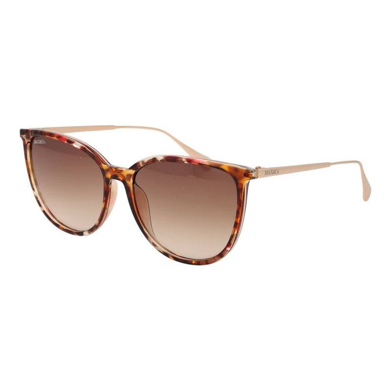 Max & Co Brown Women Sunglass - Élégant Cadre Papillon