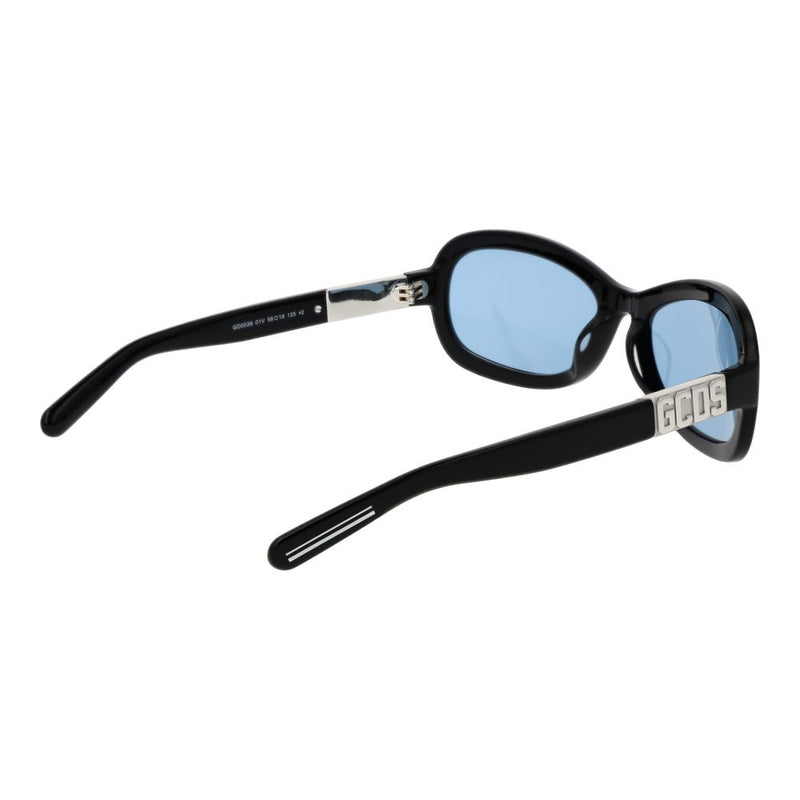 GCDS Black Unisex Sunglass - Élégance et Protection UV