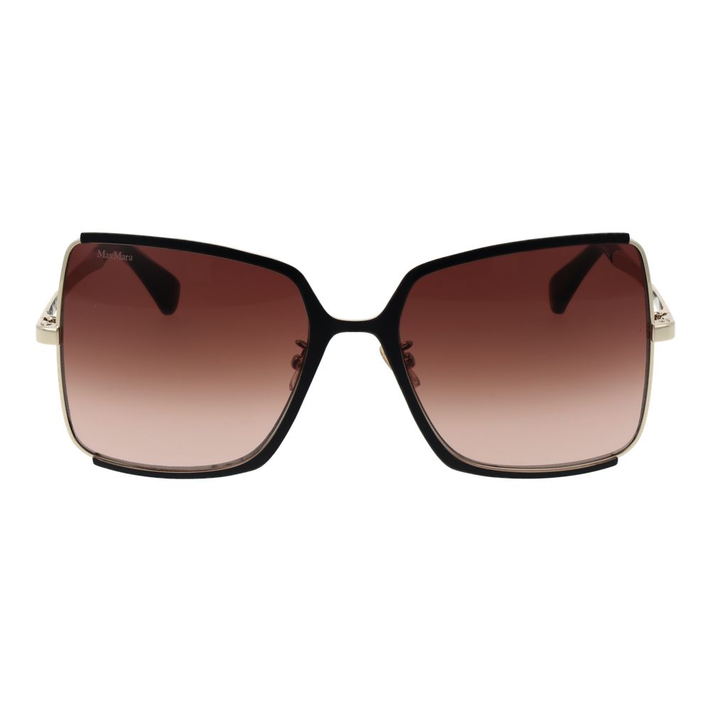 Lunettes de soleil noires pour femmes Max Mara