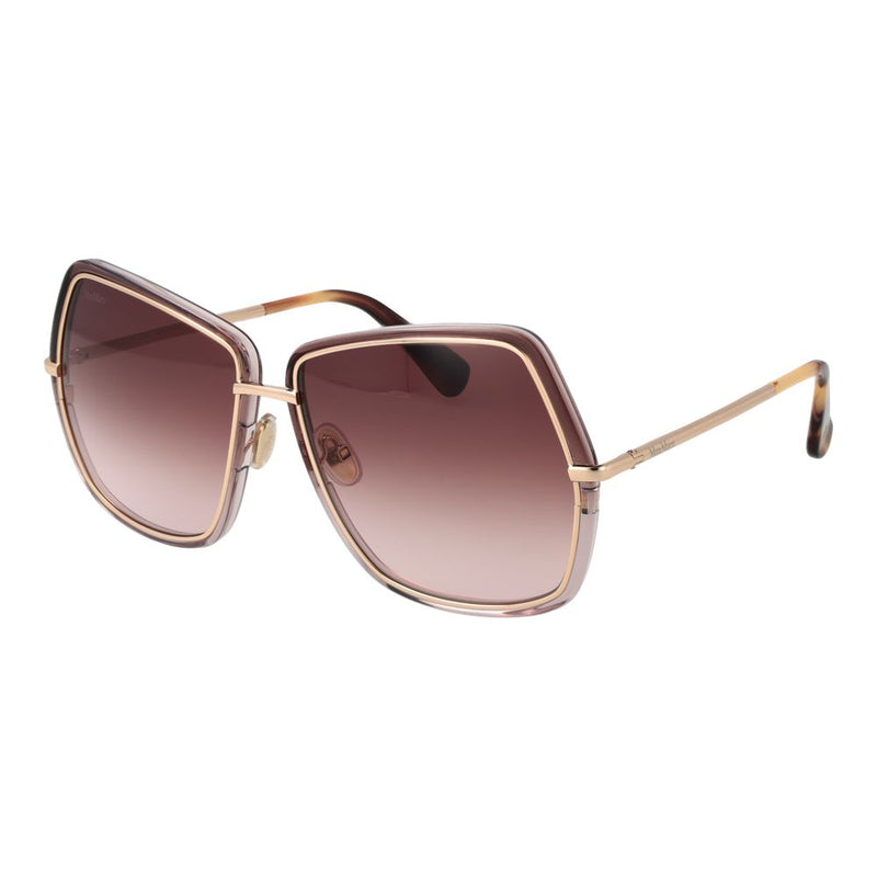 Max Mara Gold Women Sunglasses - Chic Geometric Design