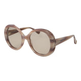 Max Mara Cream Women Sunglasses - Stylish Round Frame Design