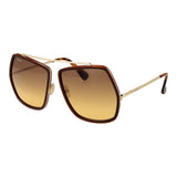 Max Mara Brown Women Sunglass - Geometric Style
