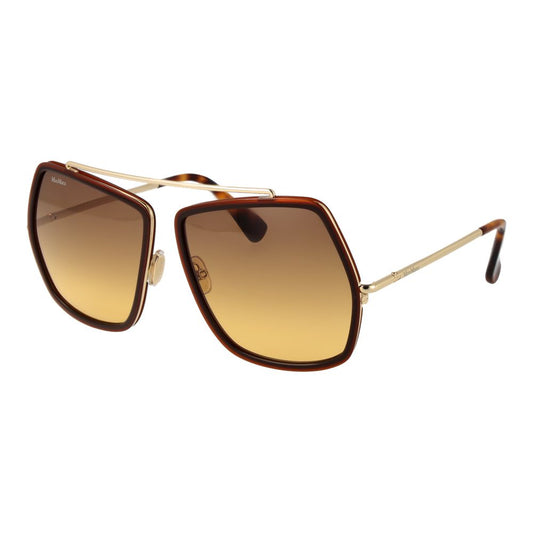 Max Mara Brown Women Sunglasses - Geometric Style