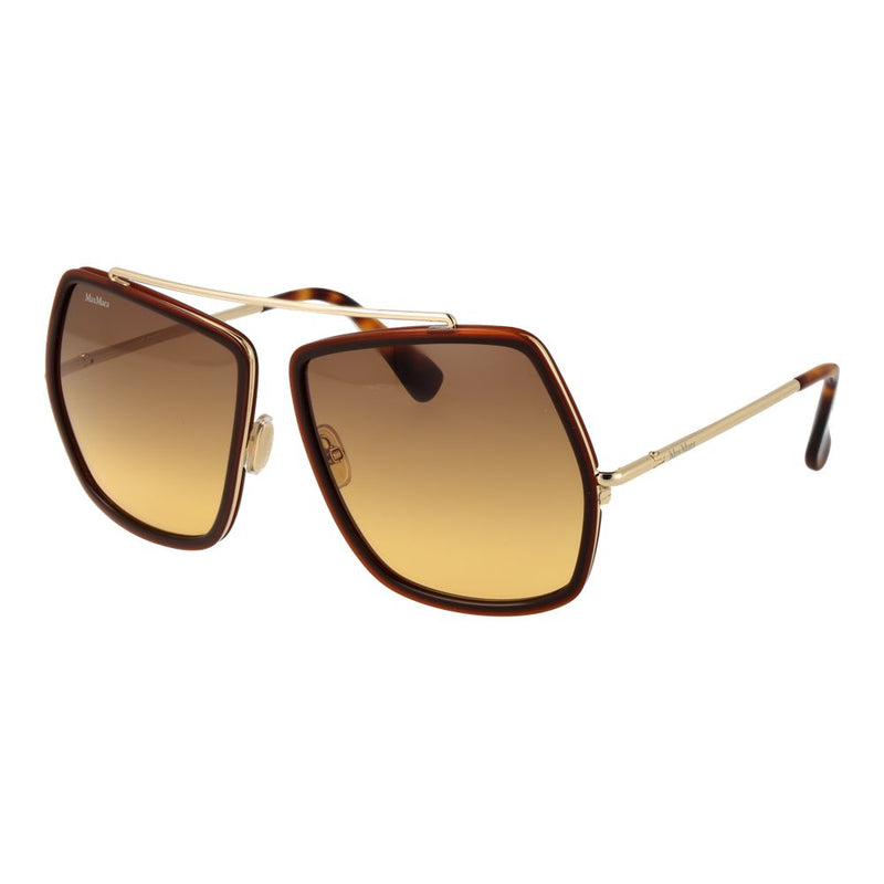 Max Mara Brown Women Sunglass - Geometric Style